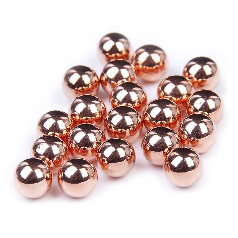 Round Resin Pearls Copper Color 4mm 10mm 500pcs/1000pcs/2000pcs No Hole