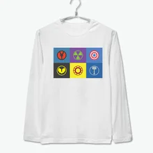 avengers assembles logo full long Sleeve tee black t shirt fashion