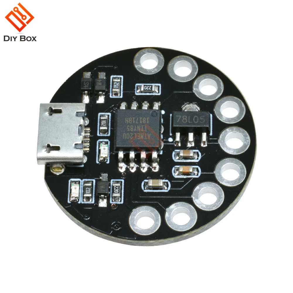 Микро usb LilyTiny LilyPad ATtiny85 Плата развития носимый модуль для Arduino программируемый SRAM
