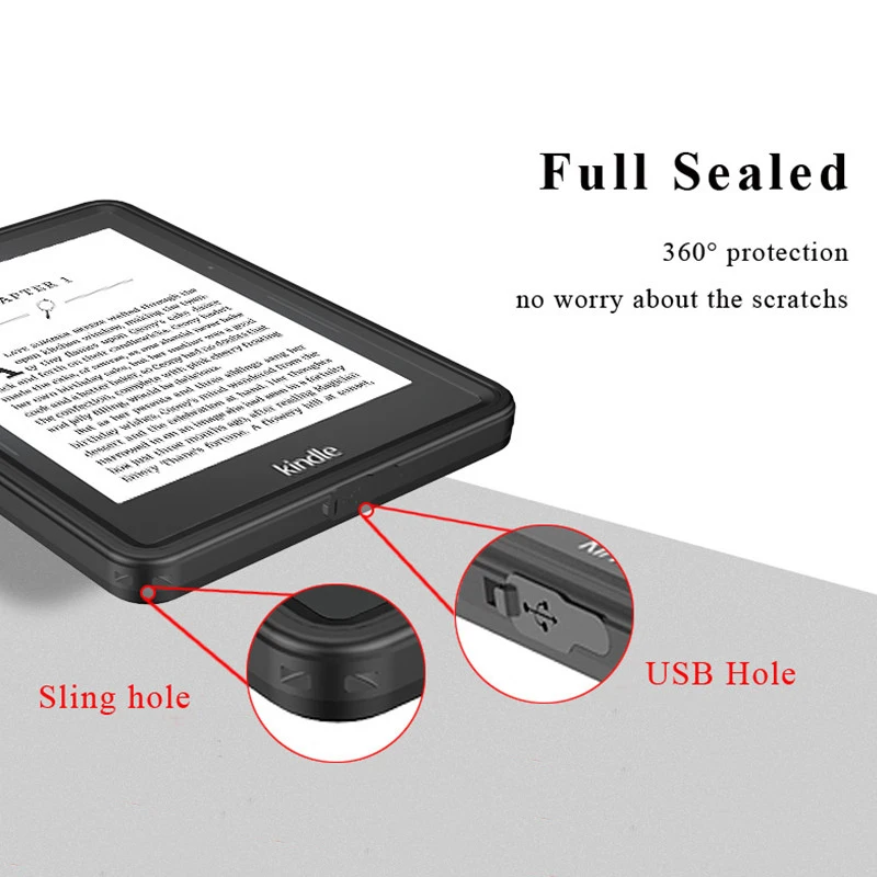 100% герметичный водонепроницаемый чехол для Amazon Kindle Voyage s Прозрачный IP68