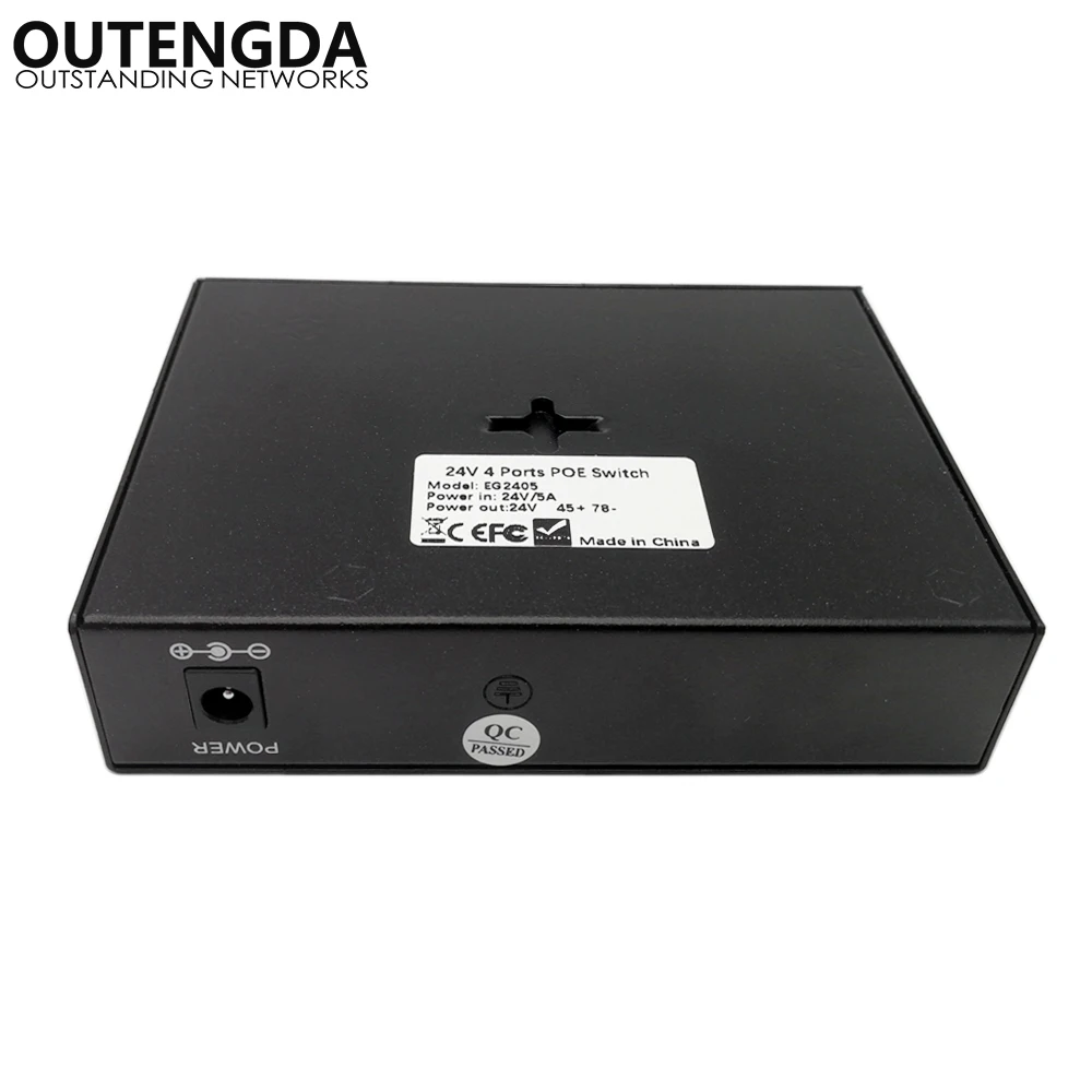 Outengda 5 Порты 4 PoE инжектор 24 В Мощность over ethernet switch 4,5 +/7,8-, адаптеры питания max120W дополнительно