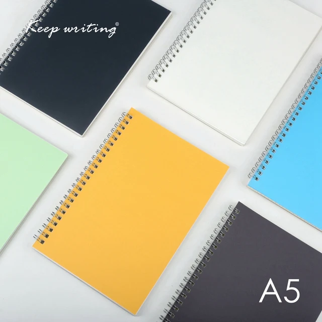 a5 spiral book 50 sheets coil notebook lined dot blank grid paper