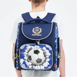 Новинка 2019 года, ортопедический школьный рюкзак для подростков, Детский рюкзак, 3D нейлоновый Водонепроницаемый Школьный рюкзак