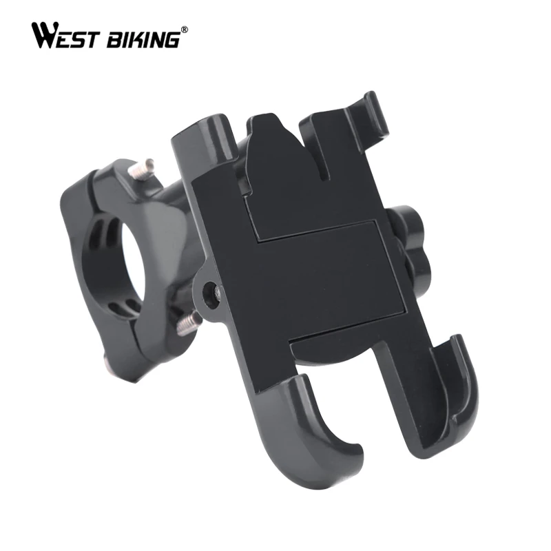 

WEST BIKING Universal Bike Phone Holder Cycling Handlebar Clip Anti-Slip Motorcycle Bicycle Cellphone Support Mount Bracket
