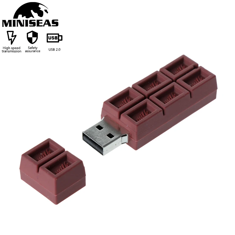 

Miniseas Chocolate Usb flash drive pendrive 4GB/16GB/8GB/32GB/64GB/128GB usb memory stick high quality speed