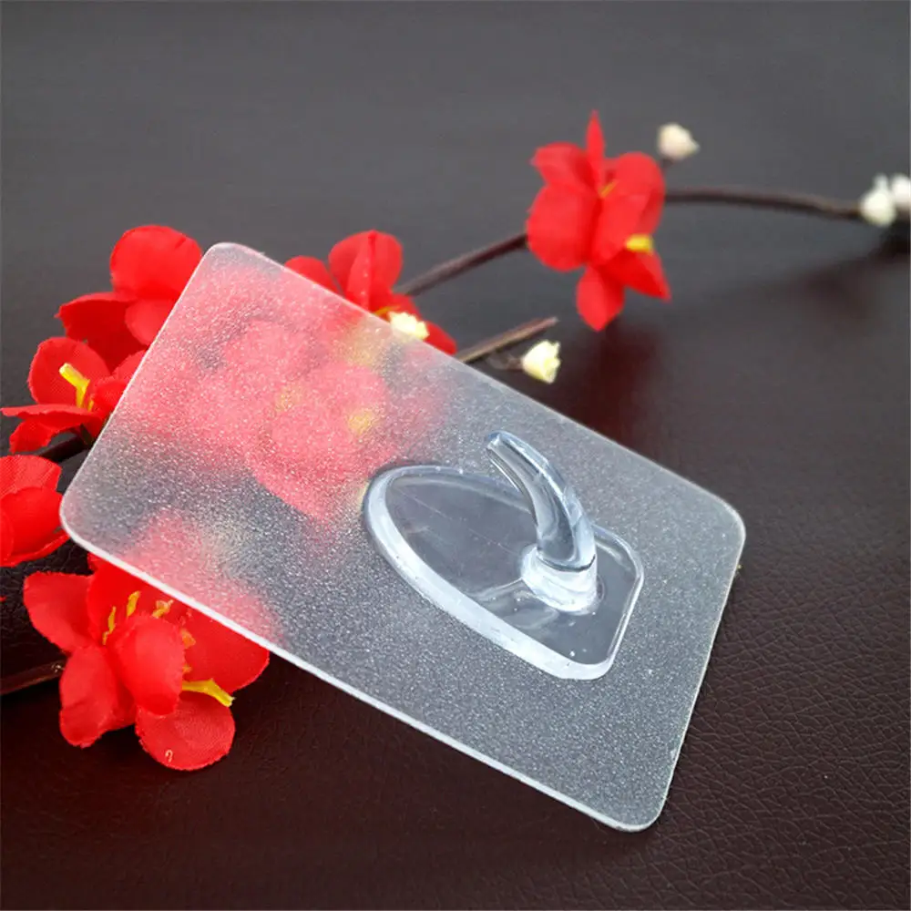 

Strong Transparent Suction Cup Sucker Wall Hooks Hanger For Kitchen Washroom Bathroom Bedroom Four-leaf Clover Hooks