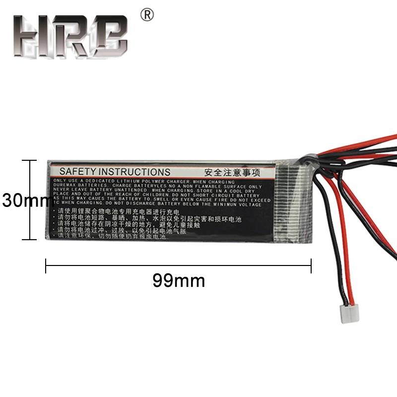 HRB 7,4 V 11,1 V Lipo батарея 2200mah 3S 2S 8C RC части Bateria 2Pin 4pin баланс JST SM Разъемы AKKU для передатчика приемника