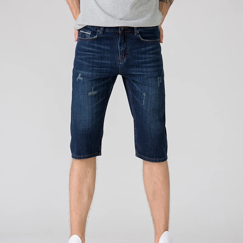 Мягкие джинсы с обезьяной из хлопка с красной каймой, мужские шорты, модные повседневные шорты для бега, джинсы со средней талией, прямые джинсы