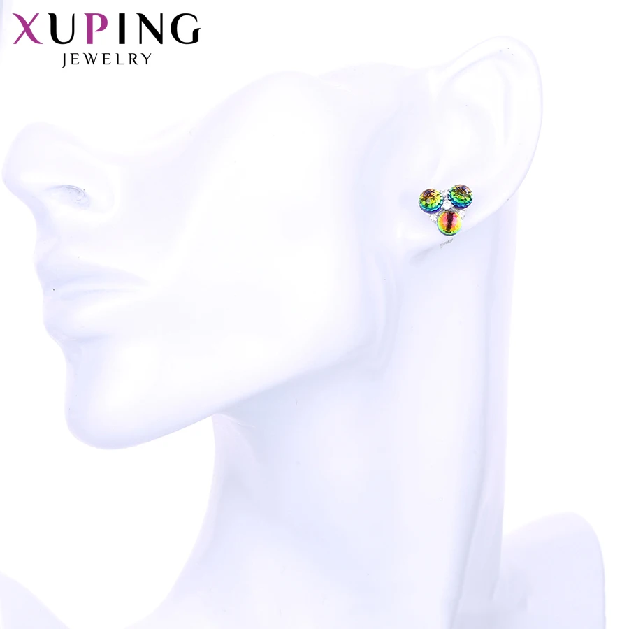Xuping уникальные серьги в форме цветка богемном стиле Новые кристаллы от Swarovski
