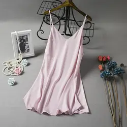 Женское сексуальное ночное платье без рукавов ночная рубашка с v-образным вырезом ночная рубашка ночное белье для женщин
