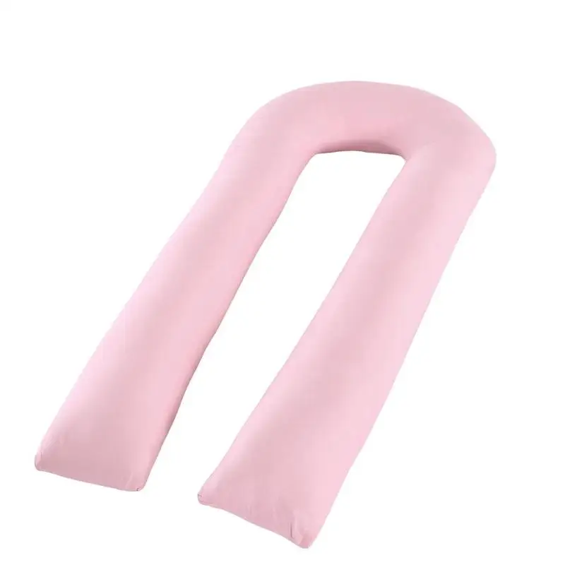 Подушка для беременных, размер 180X60 см, u-образная, для женщин, хлопок, подушка для сна, для беременных, для мам, для ухода за ребенком - Цвет: Pink