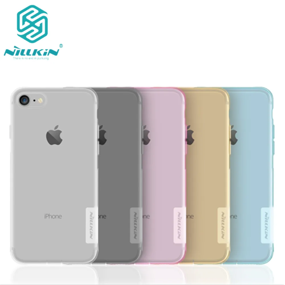 

For Apple iphone 7 case Nillkin Nature Clear Soft Silicon TPU Transparent soft back cover for iphone 7 iphone7 4.7inch