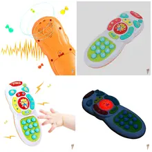 Детские игрушки музыкальный мобильный телефон ТВ пульт дистанционного управления Ранние развивающие игрушки электрическая обучающая машина, игрушка в подарок