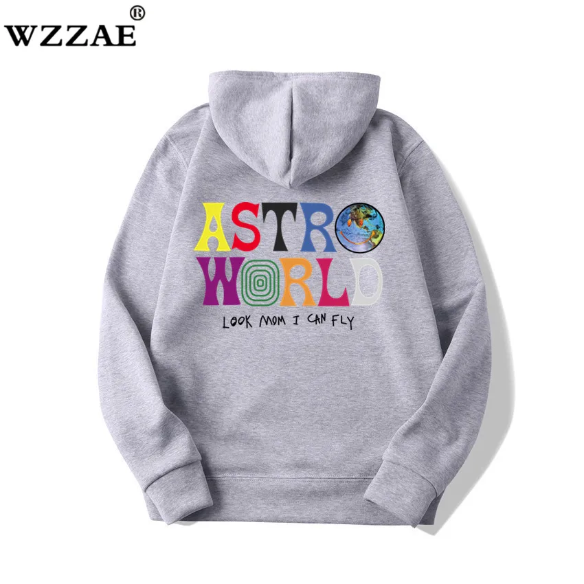 С изображением Трэвиса Скотта ASTROWORLD WISH YOU WERE HERE толстовки Мода Письмо ASTROWORLD Толстовка уличная человек женщина пуловер Толстовка