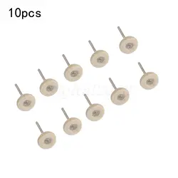 Tête de polissage en feutre de laine 10x, roues de tampon de polissage, brosses d'outils, fraises avec tige pour Dremel, perceuse rotative, meuleuse 