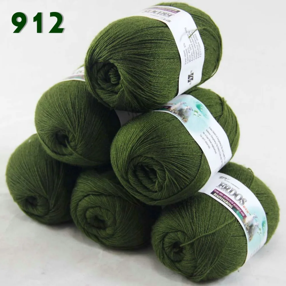 LACE Soft Crochet Acrylic Wool Cashmere Hand knitting Yarn Wrap Shawl 3x50gr 928