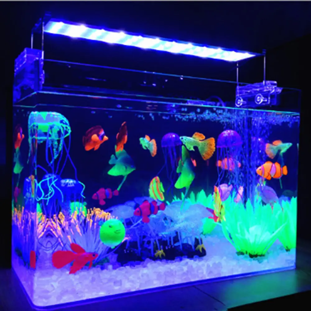 Украшение Золотая рыбка аквариумная Медуза искусственный эффект свечения украшение аквариума