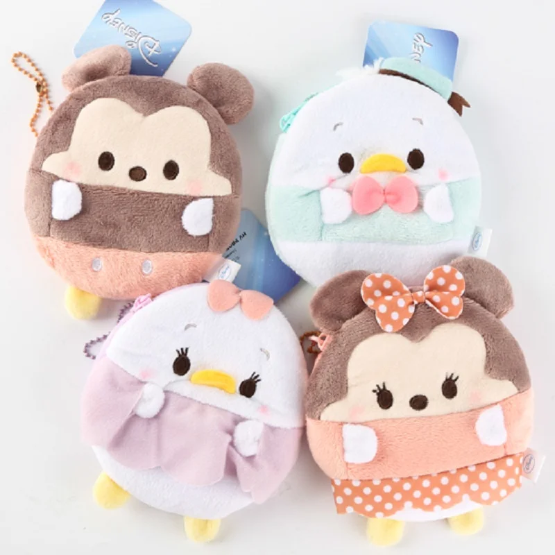 12 и 13 см 4 модели TSUM UFUFY мини Минни, Ститч-игрушка Кошельки для монет Микки плюшевые сумки милые Мультяшные обои для детей Подарки для девочек