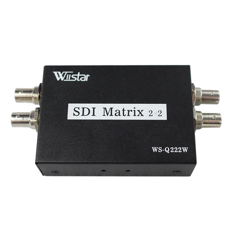 Wiistar Новое поступление SDI Matrix 2 переключатель 2 способ 3G-SDI источники на два выхода с адаптером питания