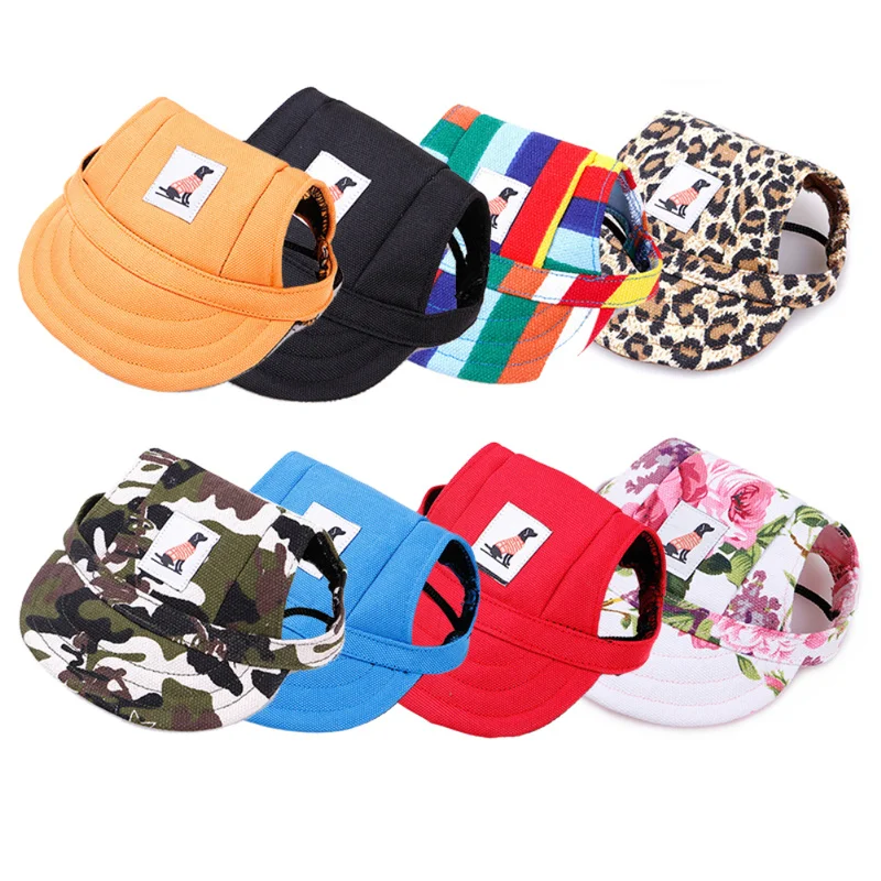 

Summer Pet Dog Cute Print Cap Baseball Hat Small Dog Outdoor Hat Pet Grooming Dog Hat Pets Accessories for Dogs Cats