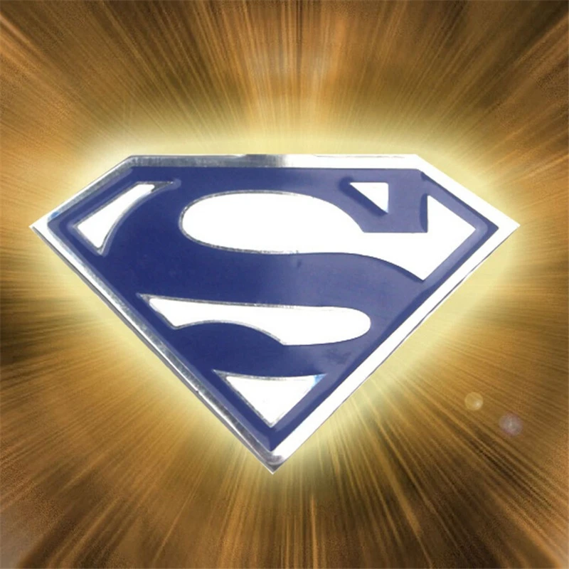 1 шт. золотое ожерелье с логотипом Super S изящное Супермена Женская Длинная цепочка