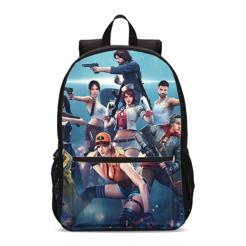 Модная новинка, Женский Повседневный школьный рюкзак для мальчиков, 3D игра, пожарная печать, Студенческая школьная сумка для девочек, большая сумка для ноутбука на плечо, дорожная сумка