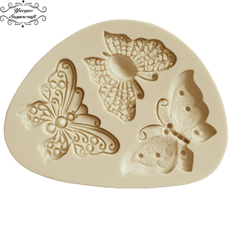 

Yueyue Sugarcraft Butterfly Silicone mold fondant mold cake decorating tools chocolate mold baking