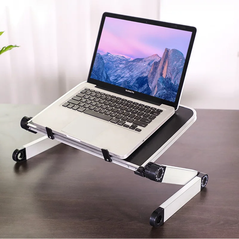  Adjustable Notebook Stand Lift Laptop Table Stand Office Folding Desk Aluminum Alloy Flat Bracket B