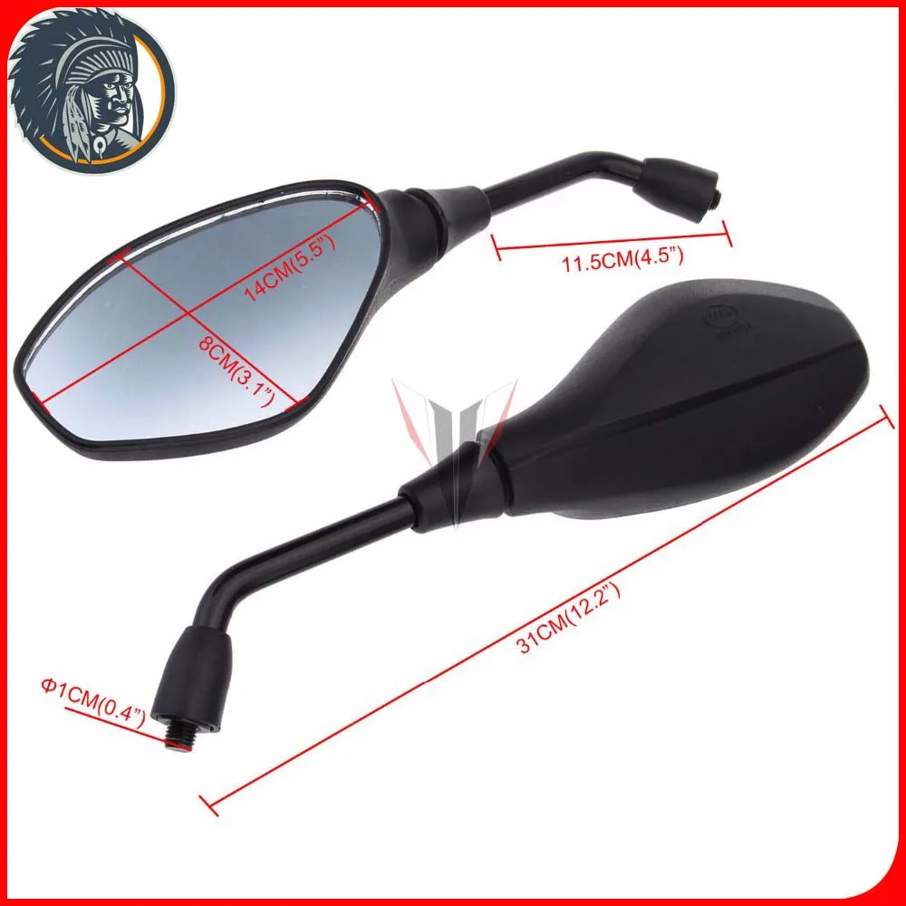 Motorcycle Rearview Mirror 10mm Rear View  Mirrors For BMW F650GS Aprilia SL750