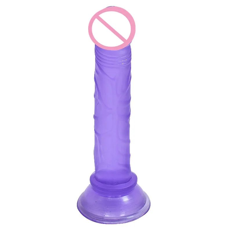 Small Dildo Realistic Anal Plug Jelly Dildo With Suction Cup Flexible Butt Plug Vaginal Plug Fake Penis Sex Toys For Women