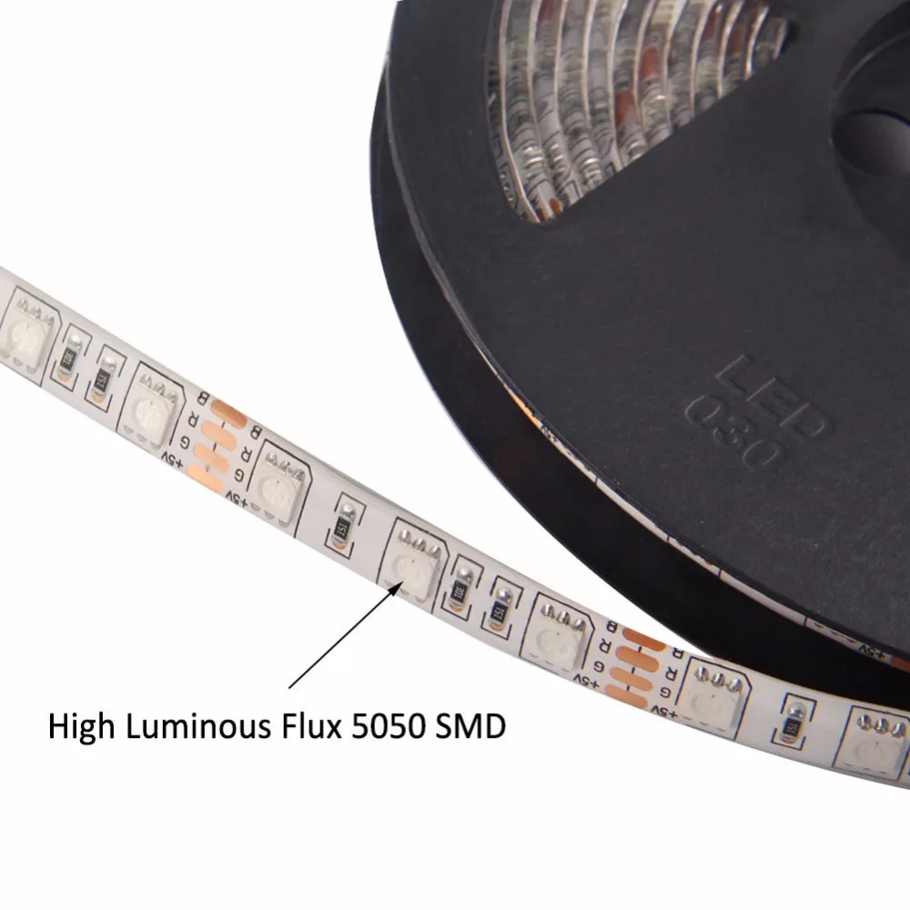 Новая Светодиодная лента 5 М 5050 SMD 12 В IP65 водонепроницаемая 300 гибкая