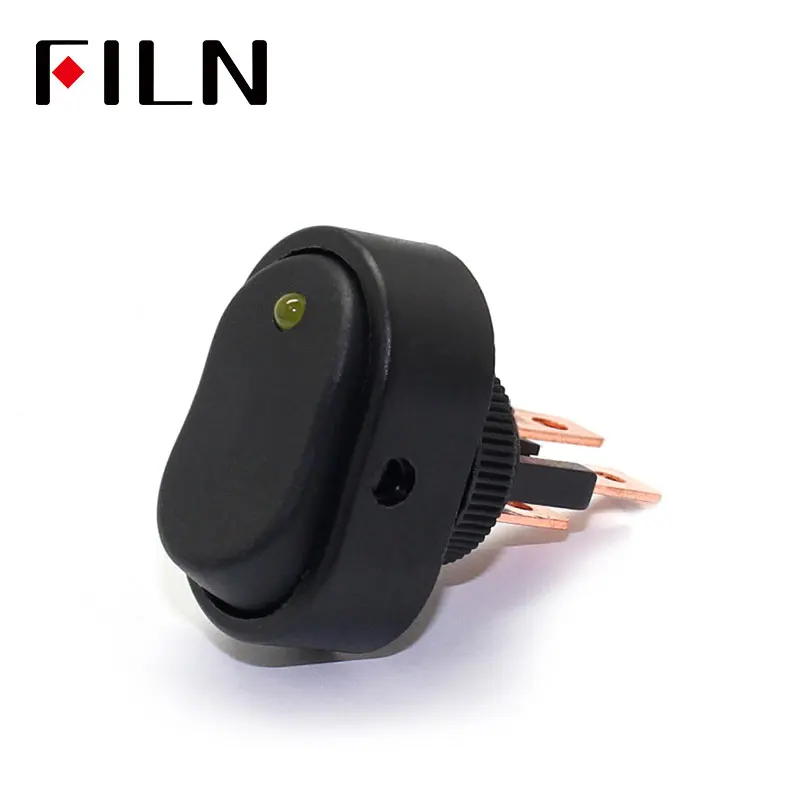 

FILN ASW-20D 12v red yellow blue green white led 30A auto rocker switch car switch