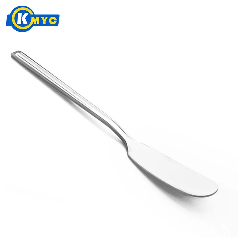 

KMYC Stainless Steel Silver Butter Knife Cutlery Jam Smearing Knife Breakfast Dinner Bread Spreader Flatware Kitchen Accessories