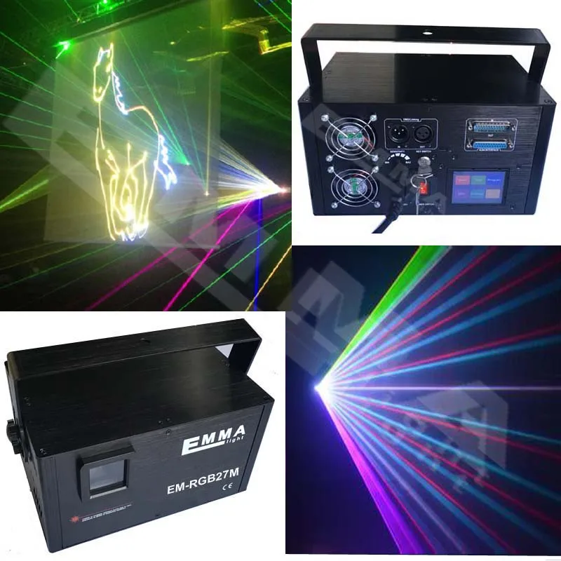 4000mw RGB Effects ILDA SD DMX LCD display Laser Stage Lighting Party