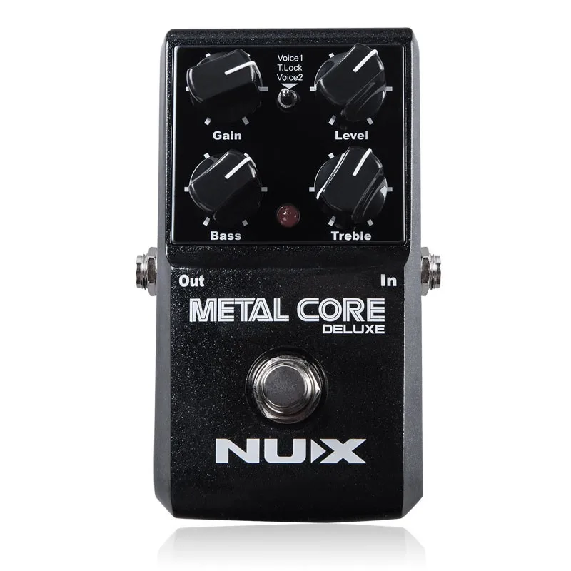 

NUX Metal Core DELUXE Distortion Effect Pedal 2-Band EQ Tone Lock Preset Function True Bypass Effector Pedal Guitar Accessories