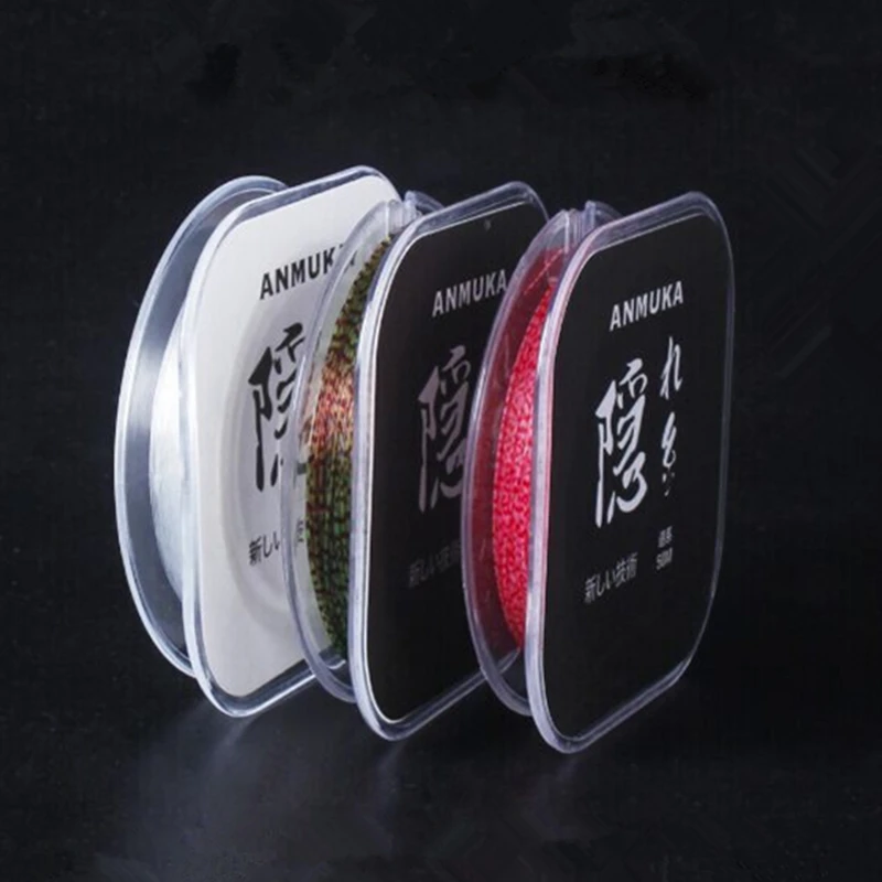 

50M Best Fluorocarbon Fishing Line Monofilament Line Invisible Fishing Line Carp Saltwater Fishing High NL Leaders Lead Core