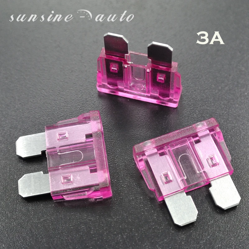 3AMP blade fuses New 3A mini fuses pack of 1 car motorbike van