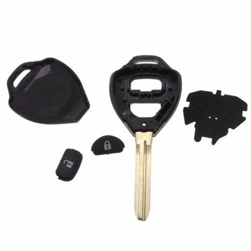 Mayitr 2 Buttons Remote Car Key Fob Case Shell Cover For TOYOTA Corolla Rav4 Hilux Yaris Avensis Avalon Echo Prado Tarago