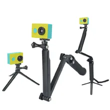 3 Way Grip Monopod Extension Arm Mini Tripod Mount for Xiaomi Yi Gopro Hero 4 3 SJCAM SJ4000 SJ5000 Sport Camera Accessories