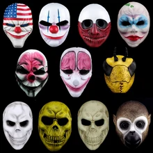 H& D ужасная маска на Хэллоуин Payday 2 маска новейшая тематическая игра серия полимерные страшные маски клоуна для маскарада вечерние декор стен искусство