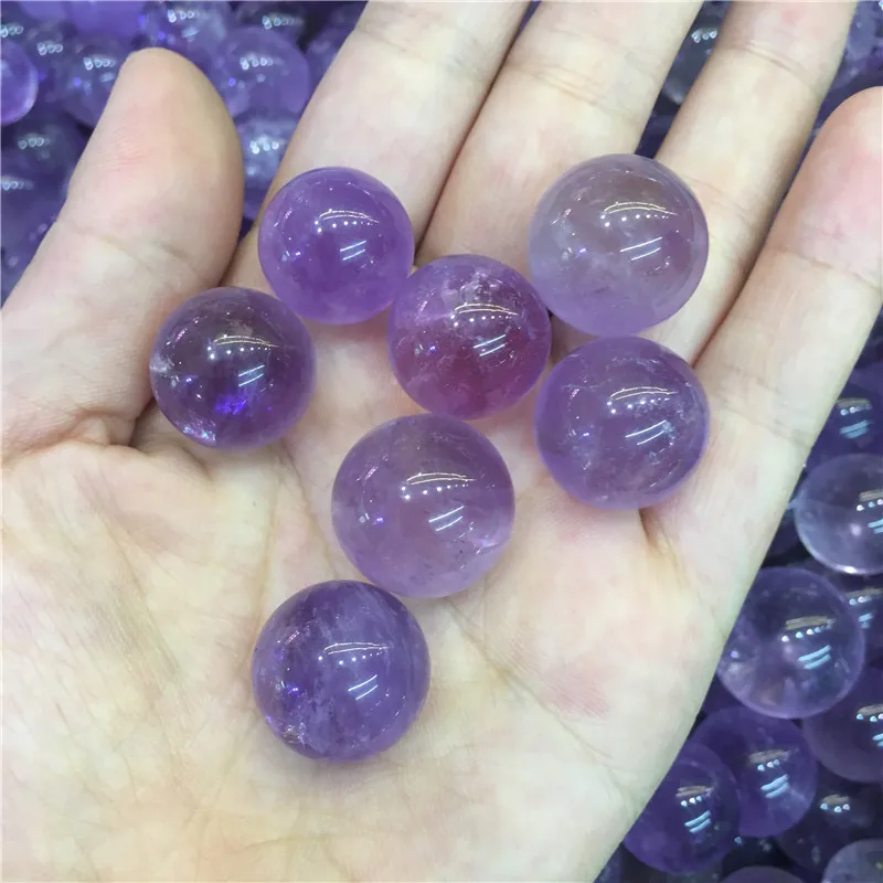 

Natural Purple Amethyst Ball Gemstone Gifts agate Quartz Stone Ball Crystal Home Decoration