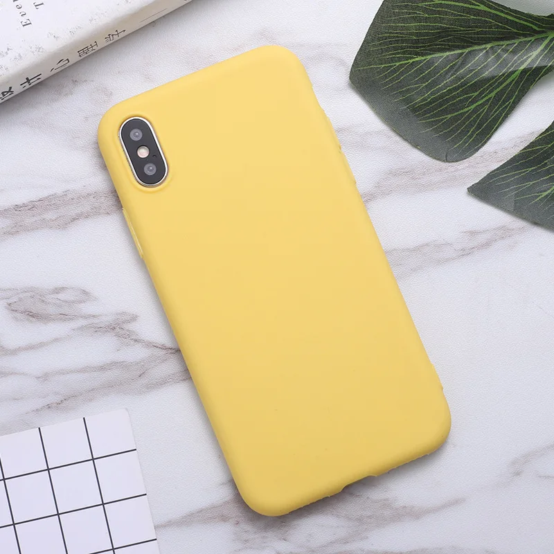 Мягкий однотонный чехол для Xiaomi Redmi 7A K20 Pro Note 7 6 6A Mi 9T матовые силиконовые