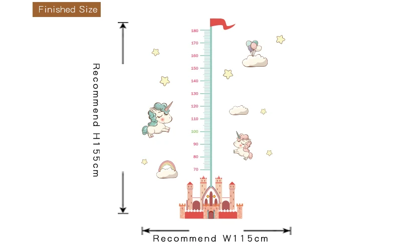 Измеряемая высота, Детская Наклейка на стену, наклейка на стену в спальню для детской комнаты, s декор, Наклейки на стены, художественное украшение для роста