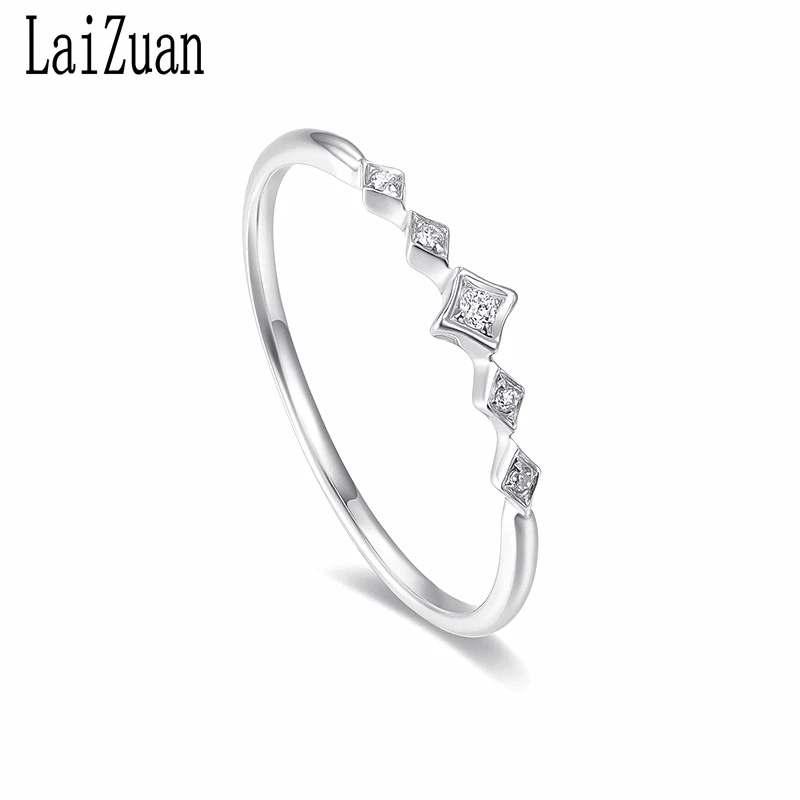 LaiZuan Moissanite Ring Sterling Silver 925 Jewelry VVS/DEF Color Test Positive Moissanite Diamond Engagement Wedding Ring Women