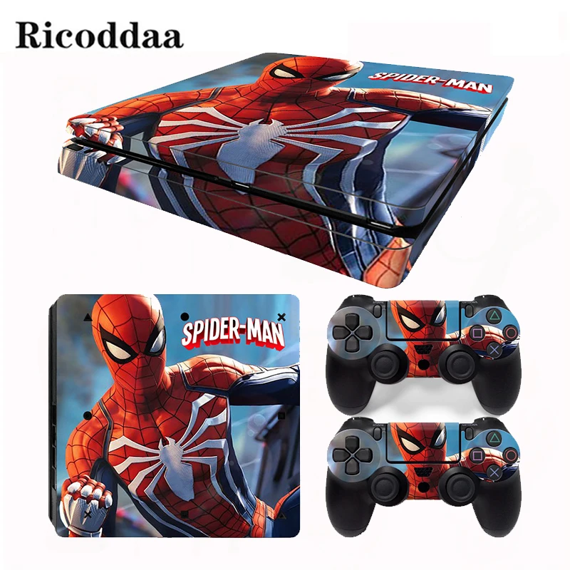 

Cartoon Style For PS4 Slim Skin Sticker For PlayStation 4 Console and Controllers For PS4 Slim Gamepad Controller Sticker Decal