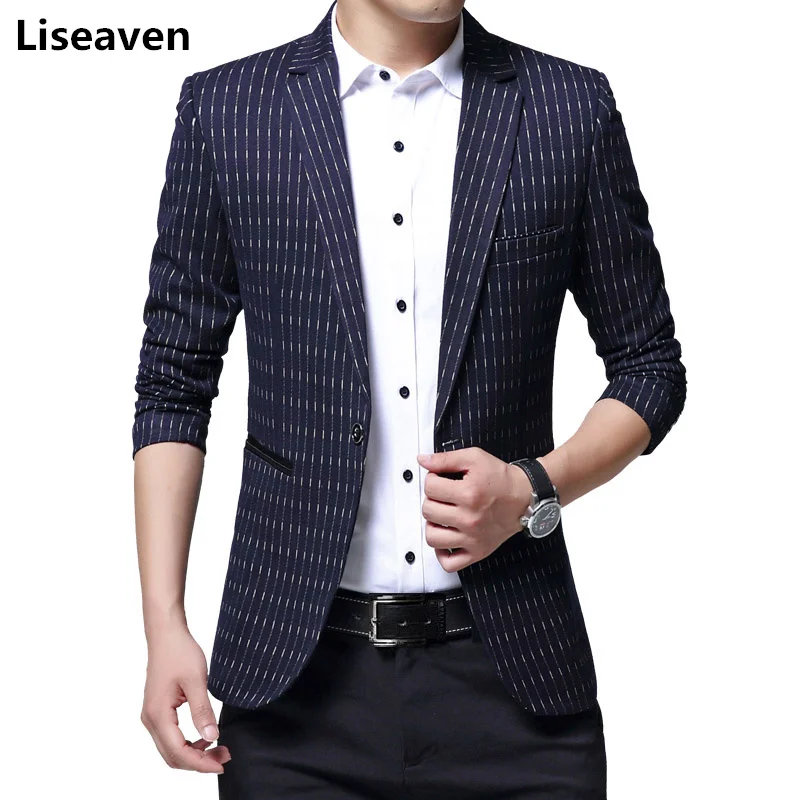 

Liseaven Mens Fashion Blazers Autumn Winter Coat Men's Clothing Casual Blazer Man Jacket