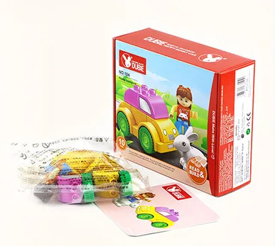 Высокое качество окружающей среды Пластик Мини DIY строительный блок Construction игрушки нажатия блоки игрушки для детей