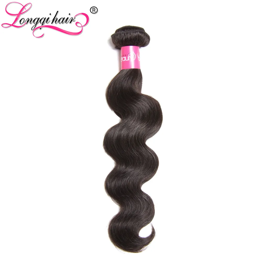 1 Piece Only Brazilian Virgin Hair Weaves 100% Unprocessed Virgin Brazilian Hair Body Wave Wavy Human Hair Longqi Hair Products