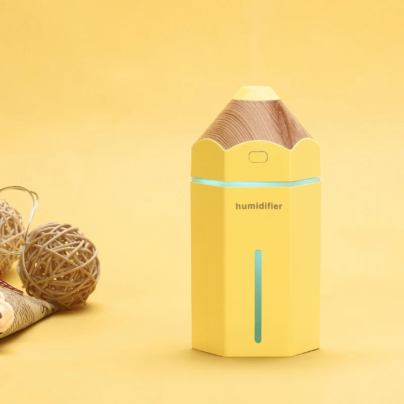 New 230ml Pencil Humidifier Ultrasonic Mini USB Fogger LED Purifier Aromatherapy Essential Oil Diffuser Car air freshener