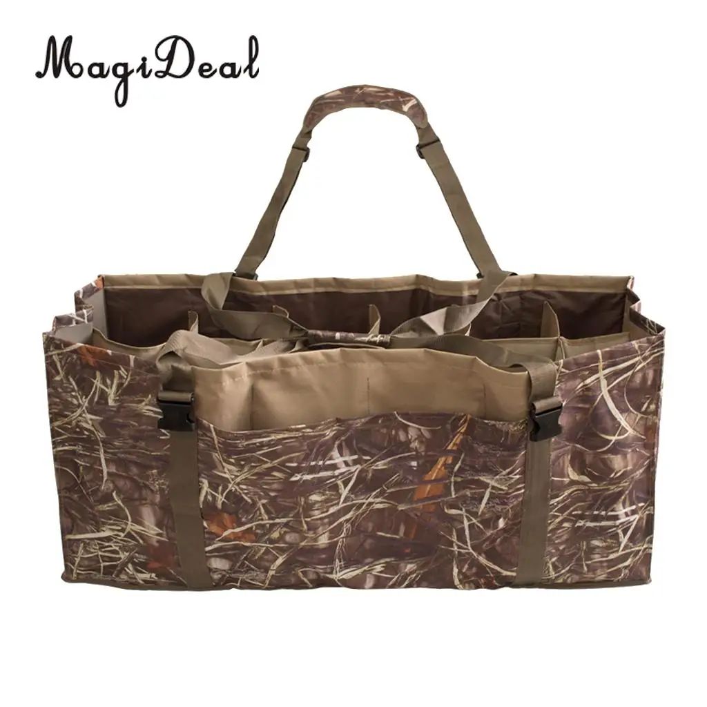 MagiDeal 12 Slot 3D Lifelike Duck Decoy Bag with Padded & Adjustable Shoulder Strap